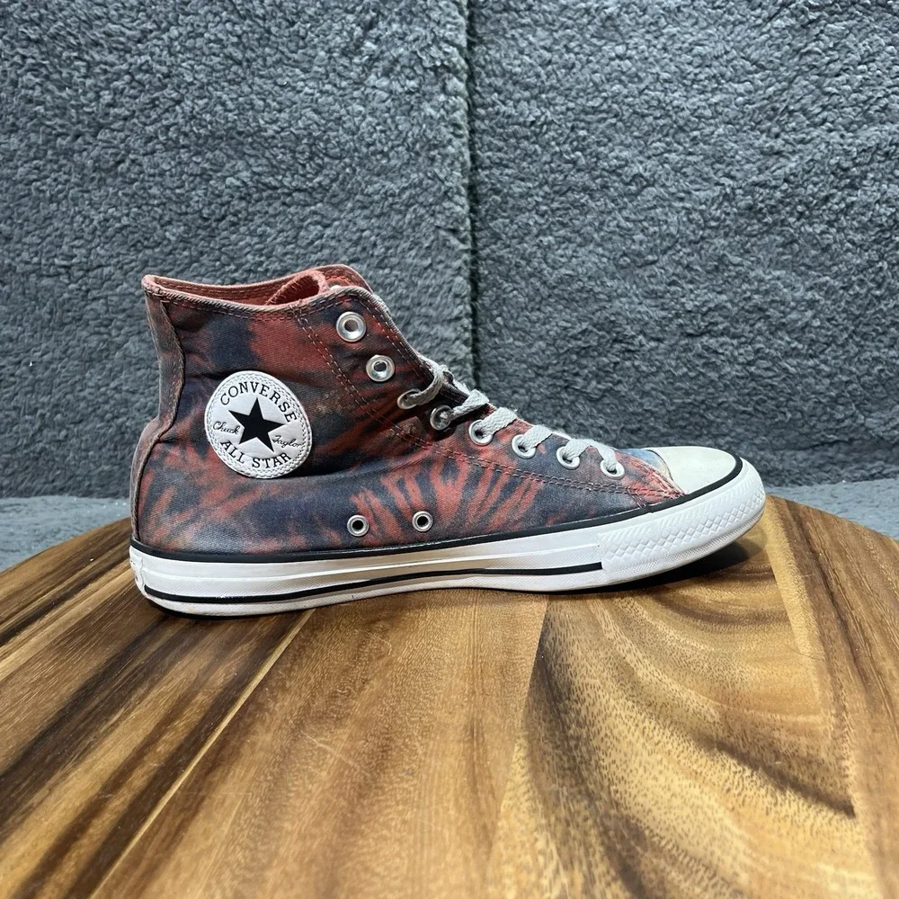 Converse Chuck Taylor All Star Hi‎ Tie Dye Blue Red Coral Size 8 Men's